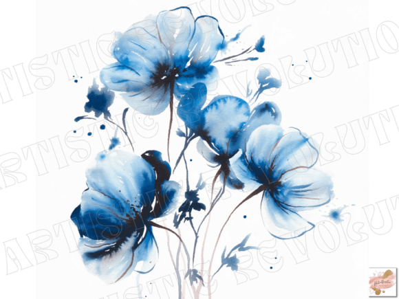 Download Abstract Watercolor Flowers Clipart Png - Png Collection