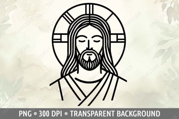 Download Jesus Abstract Art PNG Sublimation - Png Collection