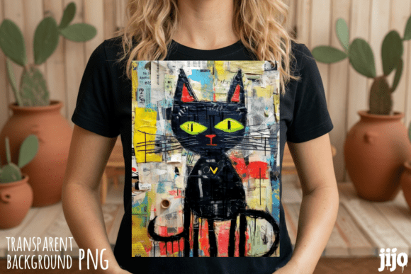 Download Cat Graffiti Abstract Art PNG - Png Collection