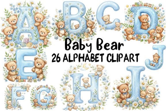Download Baby Bear Alphabet Clipart - Premium Resources