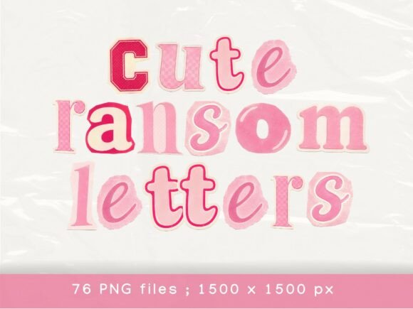 Download Ransom Letters, Pink Cutout Alphabet - Premium Resources
