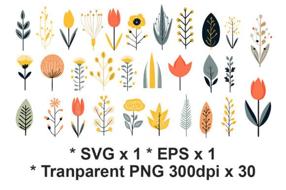 Download Botanical Clipart Bundle EPS SVG PNG - Png Collection