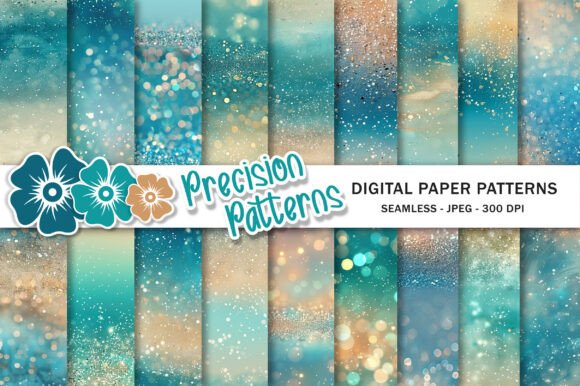 Download Aqua Beige Glitter Gradient Backgrounds - Beige Collection