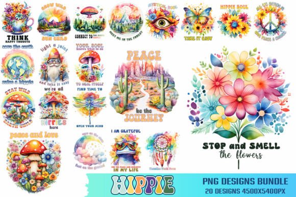 Download Hippie PNG Files Bundle - Png Collection