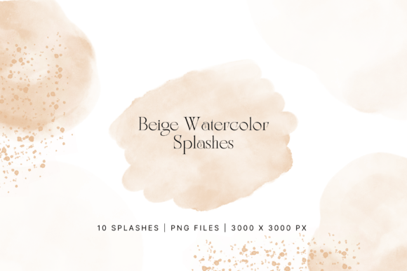 Download Nude Beige Watercolor Splash, Splatter - Beige Collection