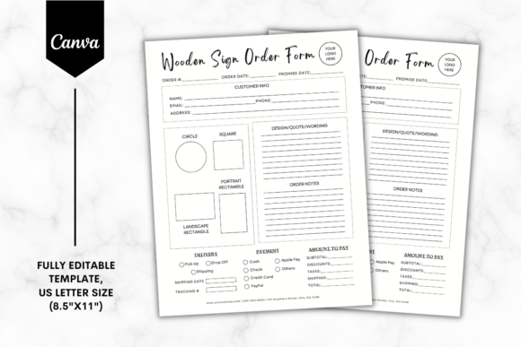 Download Custom Wooden Sign Order Form Template 3 - Template Collection