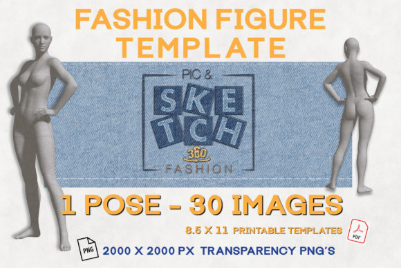 Download Female Figure Template for Fashion - Template Collection