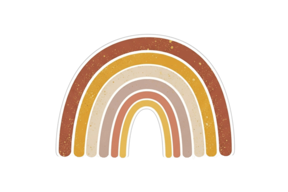 Download Stylized Rainbow Muted Earthy Colors - Rainbow Collection