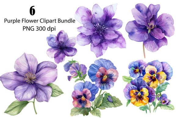 Download Watercolor Abstract Flowers Clipart, PNG - Png Collection