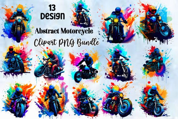 Download Vintage Abstract Motorcycle Clipart PNG - Png Collection