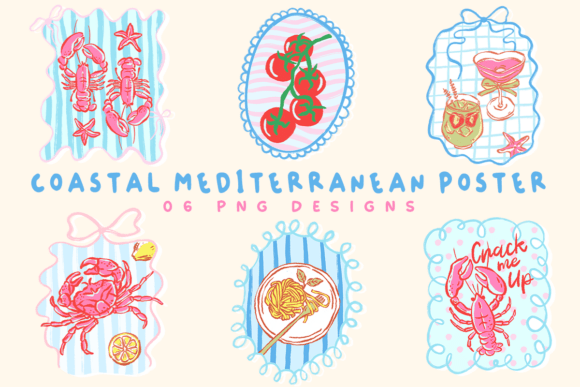 Download Coastal Mediterranean Poster PNG Bundle - Png Collection
