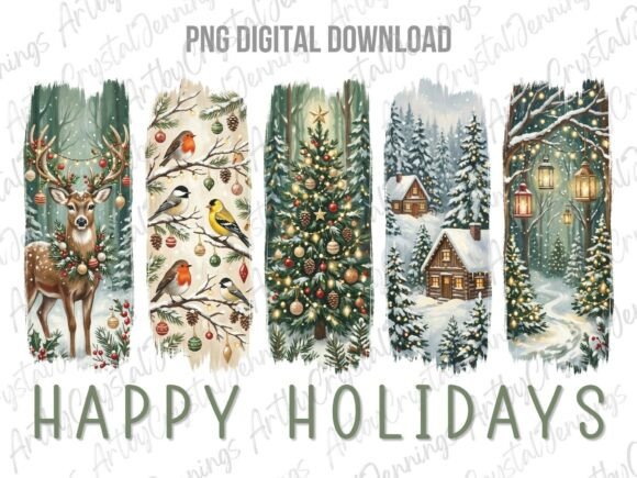Download Christmas Holiday Winter Brushstroke PNG - Png Collection