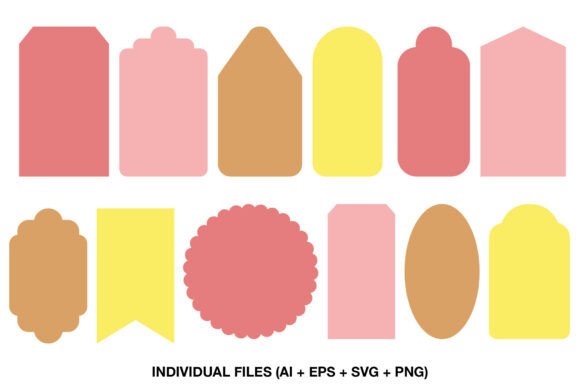 Download Tag Shapes SVG Label Templates - Template Collection